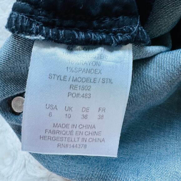 REKUCCI Womens Pull-on Bootcut Denim Cotton Jeans with real pockets Size 6 - Picture 12 of 16